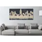 OBRAZ NA PŁÓTNIE Golden City 150 x 3,8 x 70 cm